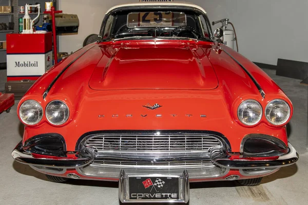 National Museum Corvette Usa 박물관은 켄터키주 그린에 위치하고 있으며 세계적으로 스톡 사진