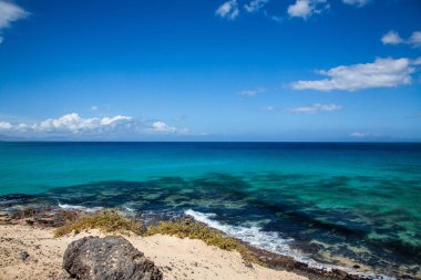 Fuerteventura, Kanarya Adaları, İspanya 'da Grandes Playas de Corralejo 