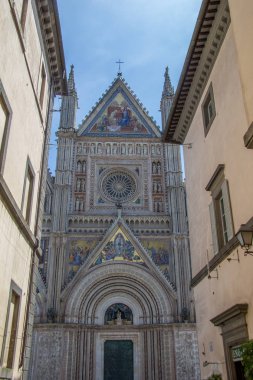 Bir Orvieto katedral Duomo. Umbria, İtalya