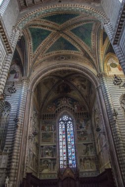 Bir Orvieto katedral Duomo. Umbria, İtalya
