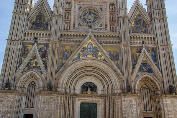 Καθεδρικός Ναός Duomo Της Orvieto Ούμπρια Ιταλία — Φωτογραφία Αρχείου