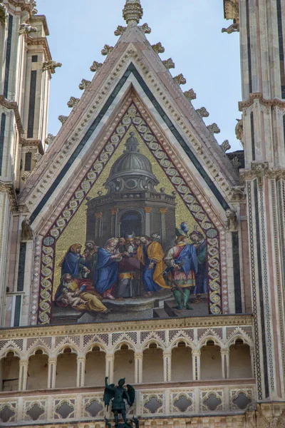 Bir Orvieto Katedral Duomo Umbria Talya — Stok fotoğraf