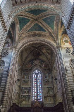 Bir Orvieto katedral Duomo. Umbria, İtalya