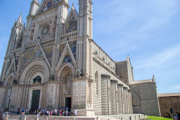 Katedralen Duomo Orvieto Umbrien Italien — Stockfoto