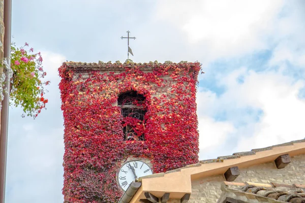 Torre Relógio Vermelho Frontino — Fotografia de Stock