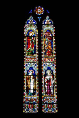 Vitray pencere Katedrali, Santa Maria Assunta, Siena İtalya içinde