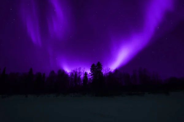 Polarlichter Vielen Farben — Stockfoto