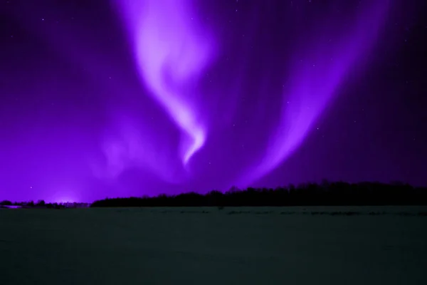 Aurora Borealis Sok Szín — Stock Fotó