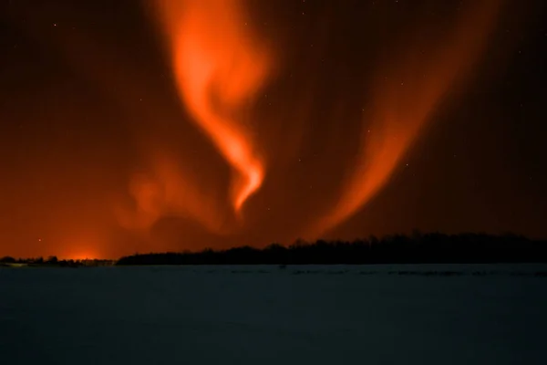 Aurora Borealis Van Vele Kleuren — Stockfoto