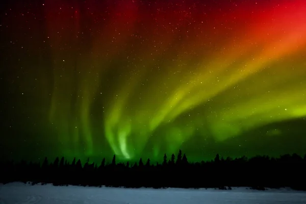 Aurora Borealis Många Färger — Stockfoto