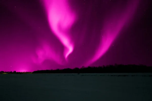 Aurora Boreal Muchos Colores — Foto de Stock