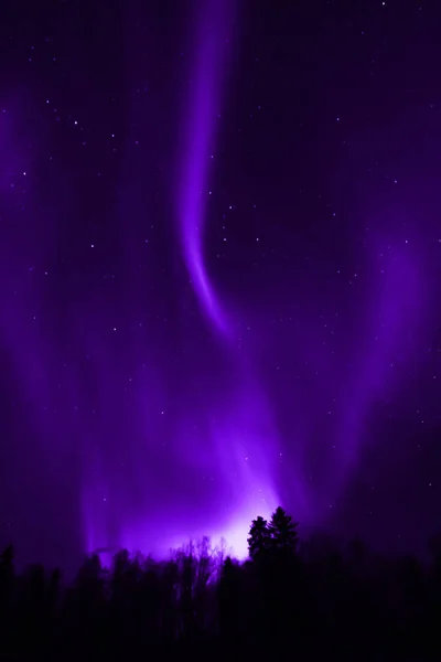 Aurora Borealis Wielu Kolorach — Zdjęcie stockowe