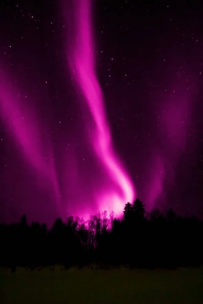 Aurora Borealis Många Färger Stockbild