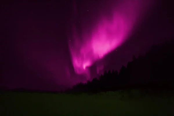 Aurora Boreal Muchos Colores — Foto de Stock