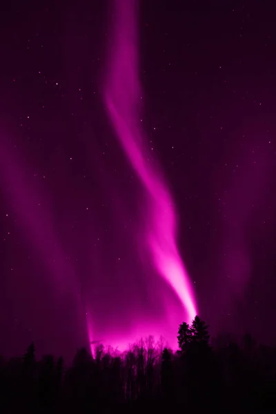 Aurora Boreal Muchos Colores — Foto de Stock