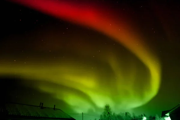 Aurora Boreale Molti Colori — Foto Stock