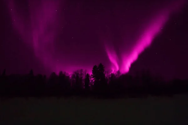 Aurora Borealis Birçok Renkte — Stok fotoğraf