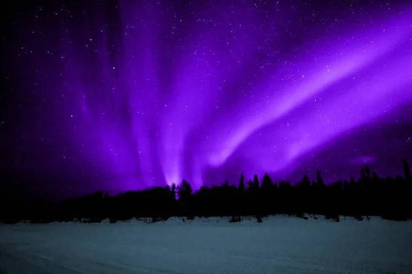 Polarlichter Vielen Farben — Stockfoto