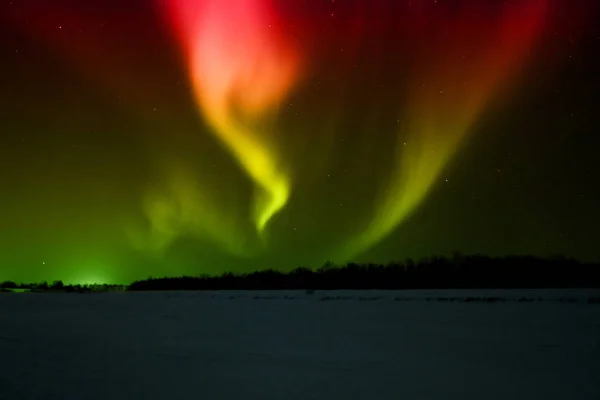 Aurora Borealis Många Färger — Stockfoto