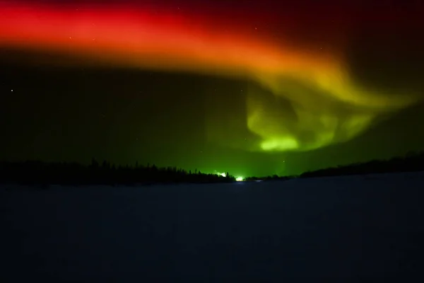 Noorderlicht Van Vele Tinten Van Kleur Lapland — Stockfoto