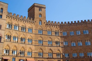 Piazza del Campo Siena, İtalya