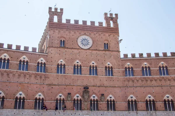 Piazza Del Campo Siena Italy — Stock Photo, Image