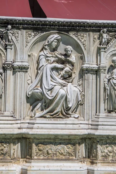 Gaia Fountain Siena Toscana Itália — Fotografia de Stock