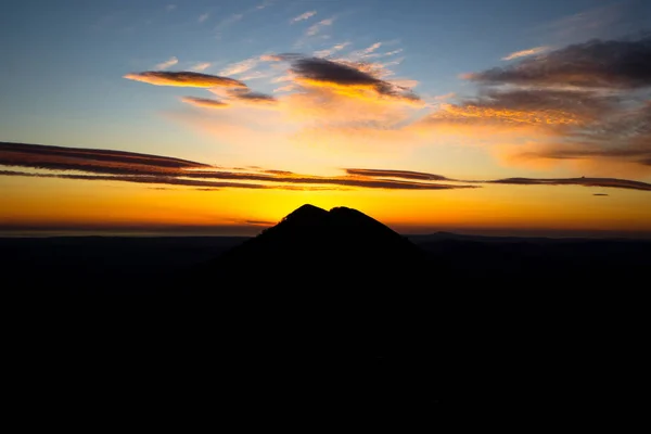 Catria Montaña Amanecer — Foto de Stock