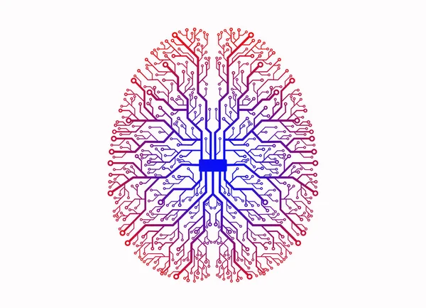 Circuito Rede Neural Artificial — Fotografia de Stock