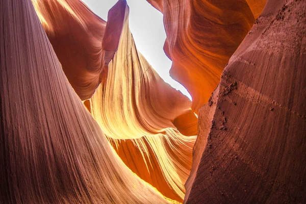 Antelope Canyon Luz Centro Terra — Fotografia de Stock