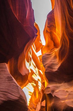 Antilop Kanyon Işığı dünyanın merkezinde