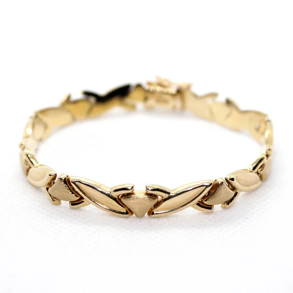 Blattgold Armband Mit Dreiecken — Stockfoto