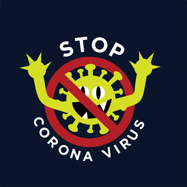 Stop Corona Virus 2020 . Stop covid-19.Corona Virus in Wuhan vector illustration. Stop Virus Covid 19-NCP Design Vector Illustration.