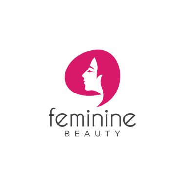 Kadın Sağlık Logosu Tasarım Şablonu. Kadınlar güzellik logosu Kozmetik Şablon ikonu tasarımı. Güzel kadın Logo Tasarım İllüstrasyonu. Spa, Moda ve Güzellik için Kadın logosu