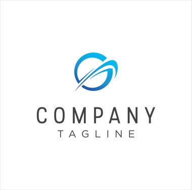 Küresel Çember Logosu Tasarım Vektör Stoku simgesi simgesi. iş illüstrasyonu için yuvarlak logo tasarım şablonu