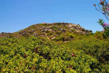 Rodos adasında güzel manzara, Yunanistan