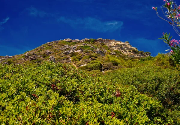 Wunderschöne Landschaft auf der Insel Rhodos, Griechenland — Stockfoto