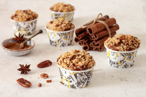 Muffins Apples Cinnamon — Stock Photo, Image
