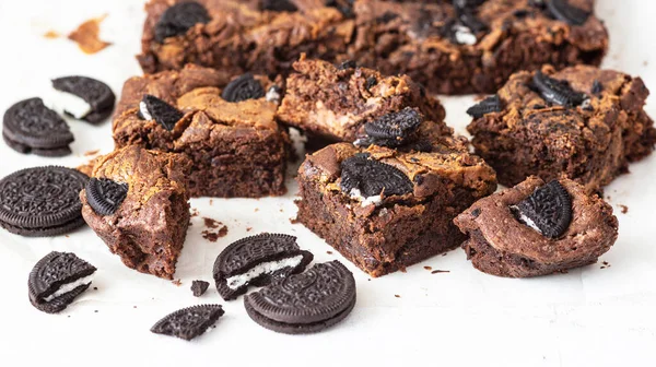 Brownies Peanut Butter Chocolate — Stock Photo, Image