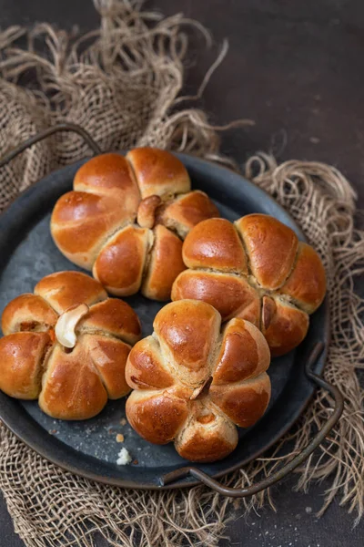 Pompoenbroodjes Vorm Van Pompoenen — Stockfoto