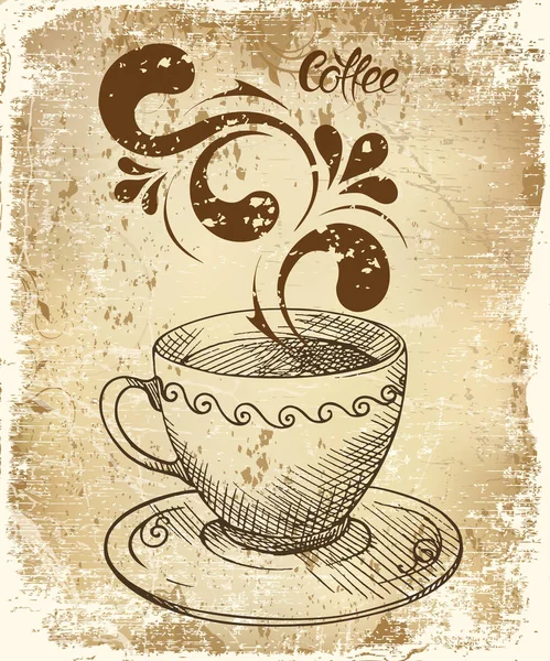 Горнятко Гарячої Кави Чаю — стоковий вектор