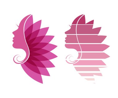 Güzellik Salonu logo kavramı