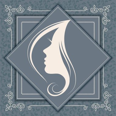 Bayan mutlu kadın gün kavram yüzü çizimi