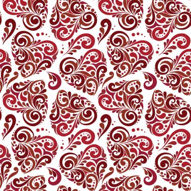 Kalpleri ile Seamless modeli. Vektör çizim tasarım