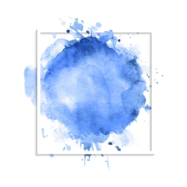 Warna cat air biru - Stok Vektor