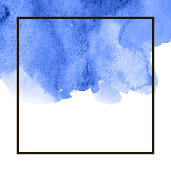 Splotch acquerello blu — Vettoriale Stock