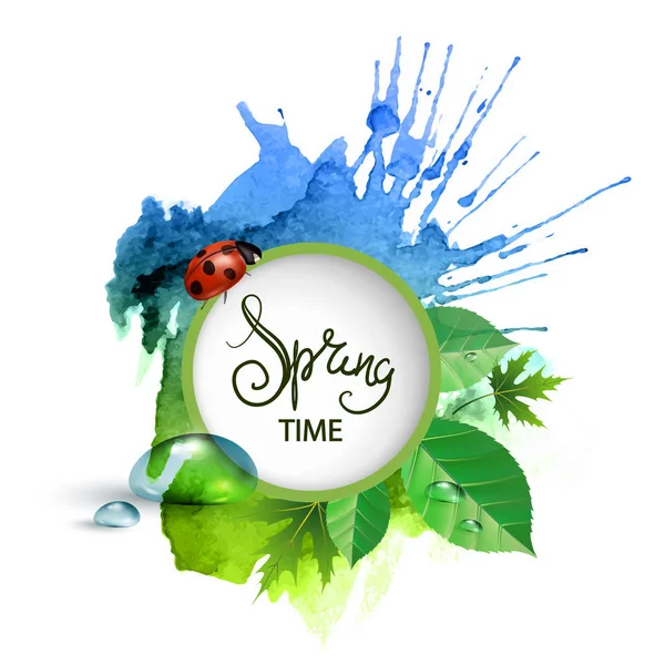 Spring background texture banner — Stock Vector