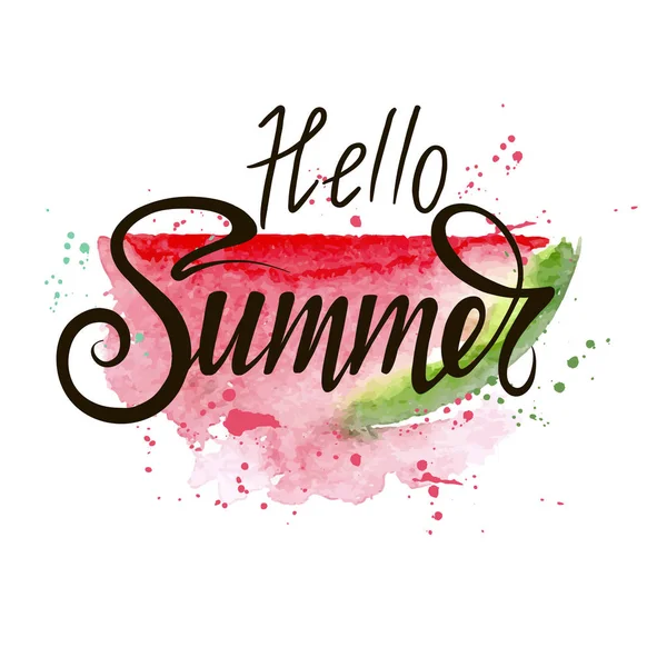 Hello Summer ljus illustration — Stock vektor