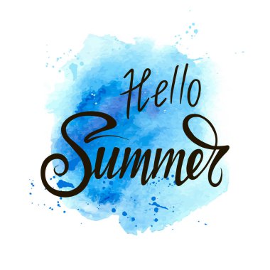 Yuvarlak rozet ikonu. Yazıt - Merhaba yaz.