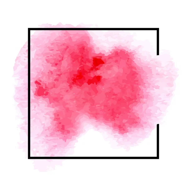 粉红色色彩艳丽的水彩画手绘笔划隔绝纸纹色泽在白色背景上进行设计 艺术造型矢量要素摘要 — 图库矢量图片